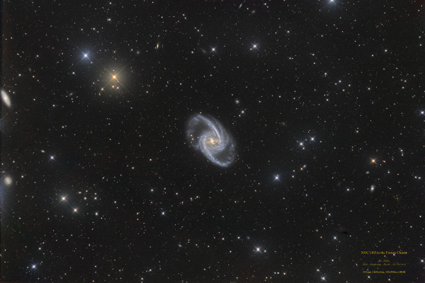 NGC 1365 in the constellation Fornax - Astrophotography