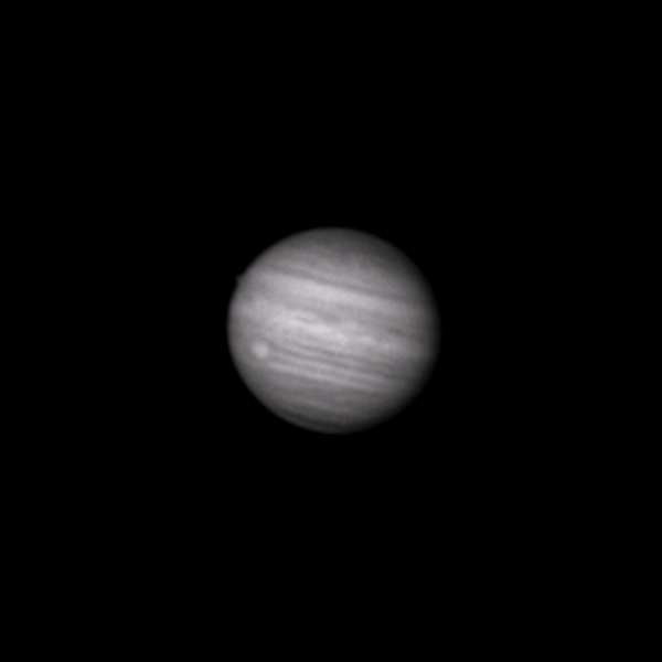 Animation of Jupiter's rotation in the infrared range at a wavelength of 850 nm. - Astrophotography