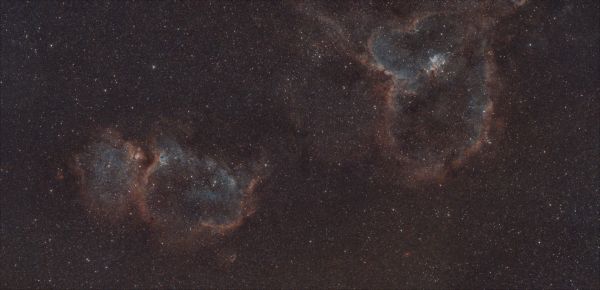 IC1805 + IC1848 testing - Astrophotography