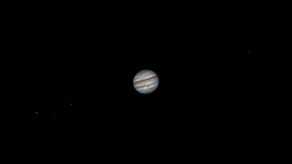 Jupiter with the GRS and its moons. September 1, 2021. - Astrophotography