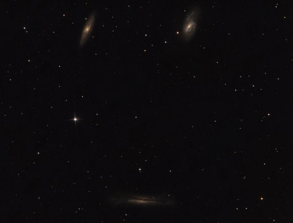 Leo Triplet (M 66, M 65, NGC 3628) post-processing PS CS6 - Astrophotography