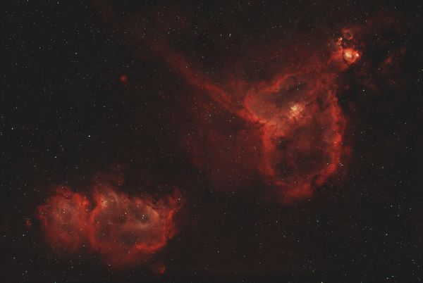 IC1805 + IC1848 another autumn version. - Astrophotography