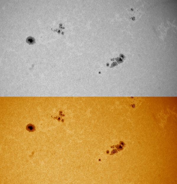 Photosphere. July 18, 2023. Sunspot group. - Astrophotography