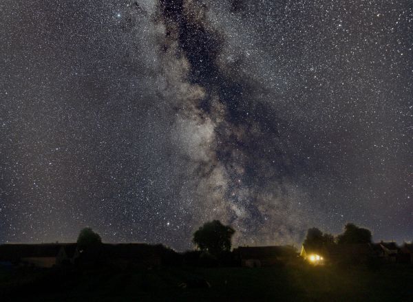 Milky Way over the village of Pervazninkai - Astrophotography