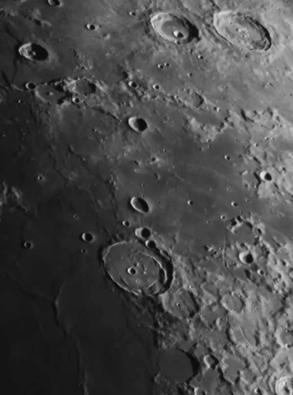 Moon- craters Posidonius, Atlas, Hercules and Bürg - Astrophotography