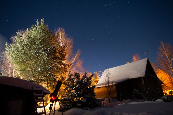 Orion in the Village of Pyskor - Astrophotography