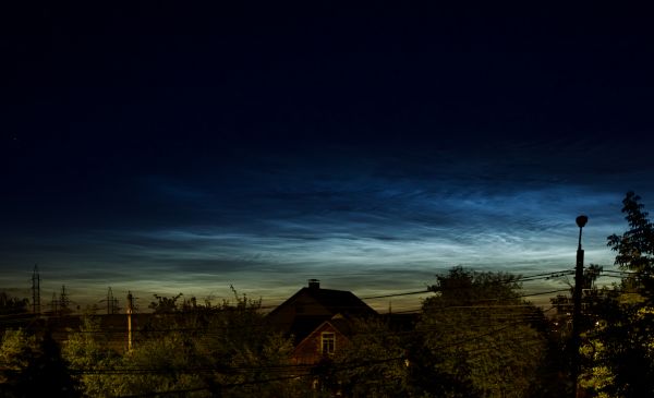 Noctilucent clouds over Butovo - Astrophotography