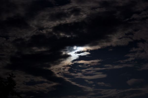 Moon in the clouds - Astrophotography