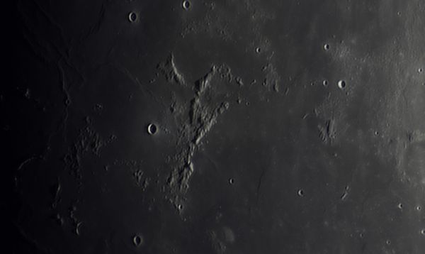 Moon, Ural, Rifean Mountains, Euclid - Astrophotography
