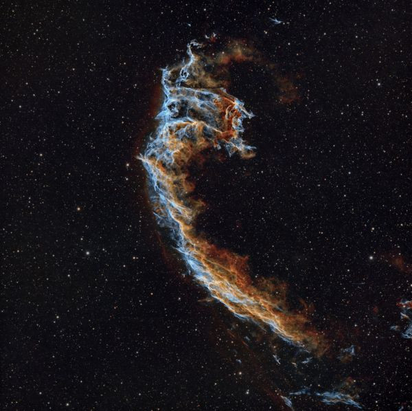 NGC6992 - Eastern Veil Nebula, RASA 8", 3 hrs - Astrophotography