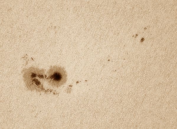 Sunspot Groups 3435 and 3438 - Astrophotography