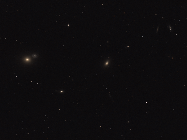 Markarian's Chain in Virgo - M 60, M 59, NGC 4607, NGC 4606, NGC 4638, NGC 4641 - Astrophotography