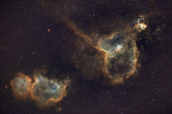 Soul, Heart, Fish Head, and Other Parts of Cassiopeia - Astrophotography