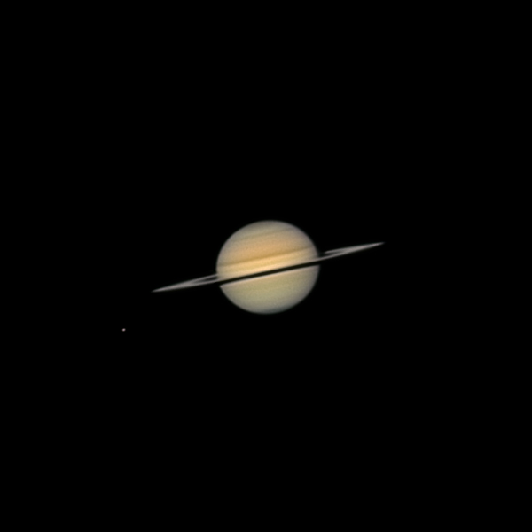 Saturn and moon Titan 30.06.24 - Astrophotography