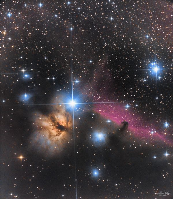 Horsehead nebula & Flame nebula - Astrophotography