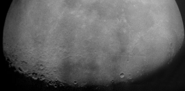 Moon on black and white film - Astrophotography