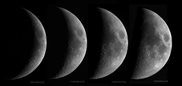 Moon 10-13.06.24 - Astrophotography