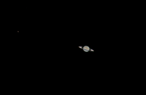 Saturn and Titan from 02.01.2024 - Astrophotography