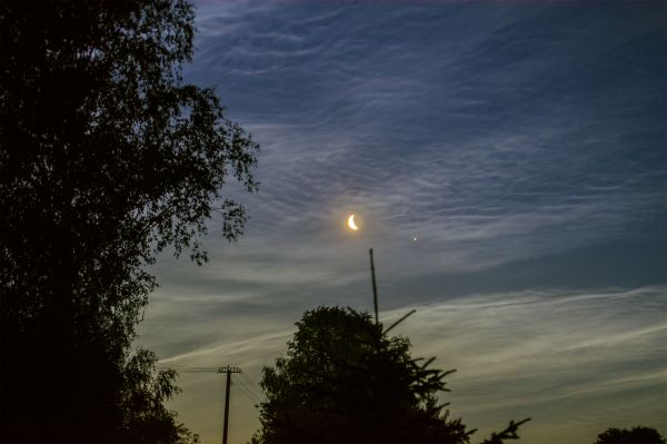 The Moon and Jupiter in silver - Astrophotography