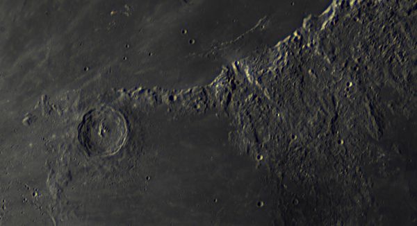 Sinus Aestuum, the Apennine Front, and Eratosthenes Crater - Astrophotography