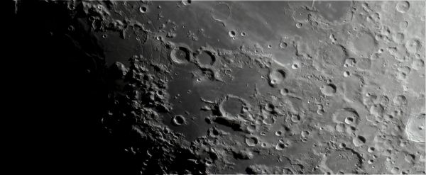The Moon, region of the Mare Nubium - Astrophotography
