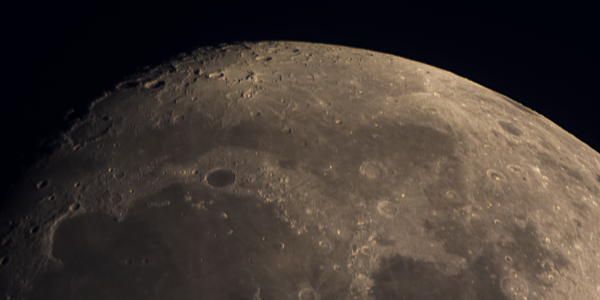 Moon. Crater Plato. - Astrophotography