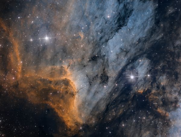 IC 5070, the Pelican Nebula. [HSO, resized x0.5] - Astrophotography
