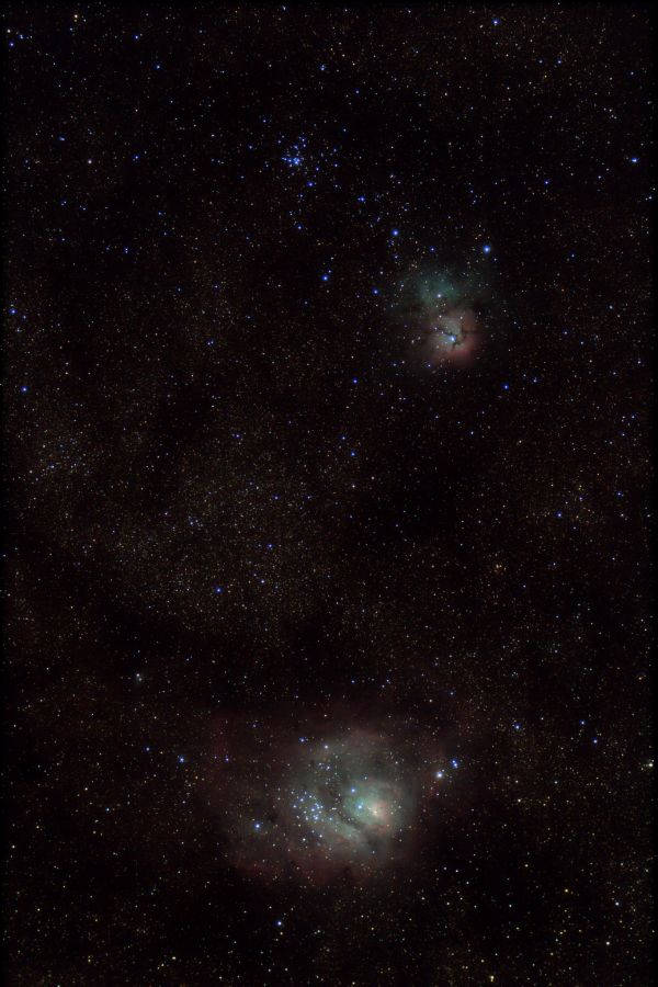 M8, M20. - Astrophotography