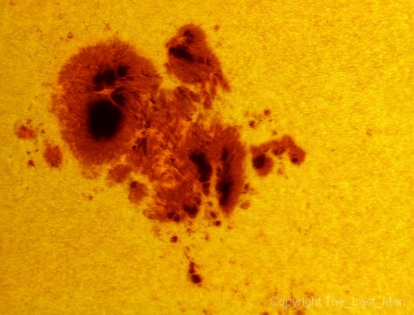 Sunspot group 2192, 22 oct 2014 - Astrophotography