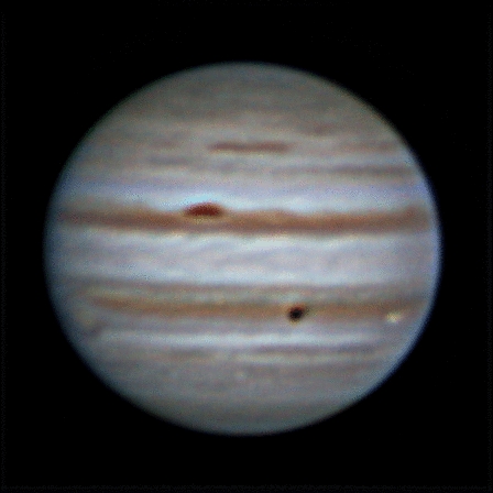 Rotation of Jupiter, 24 nov 2011, 22:50-23:08 (maybe wrong date) - Astrophotography