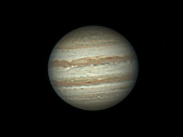 Jupiter 28.09.23. Test processing of a single video clip without derotation. - Astrophotography