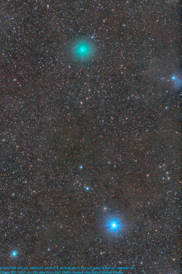 C/2020 M3 ATLAS and Bellatrix - Astrophotography
