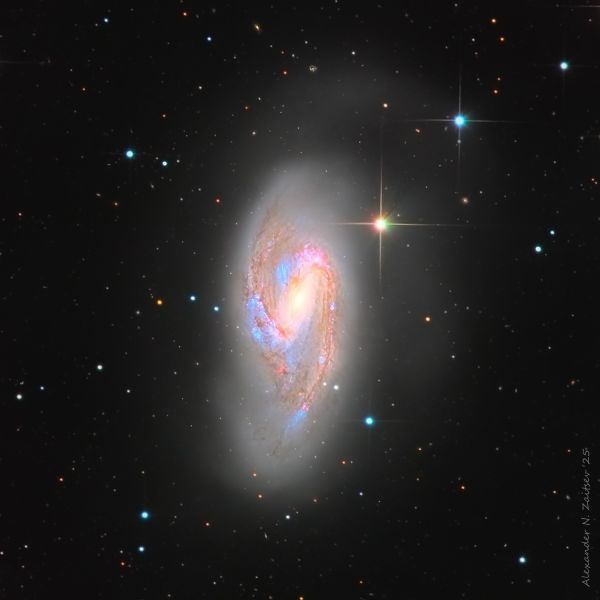 Galaxy M66 in LRGB filters - Astrophotography