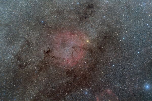 Wide field with Elephant trunk nebula - Astrophotography