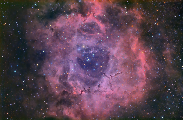 Rosette Nebula, NGC2237, L(Ha)RGB, processing version - Astrophotography