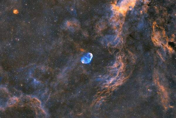 NGC 6888 - wide field around Crescent nebula - Astrophotography