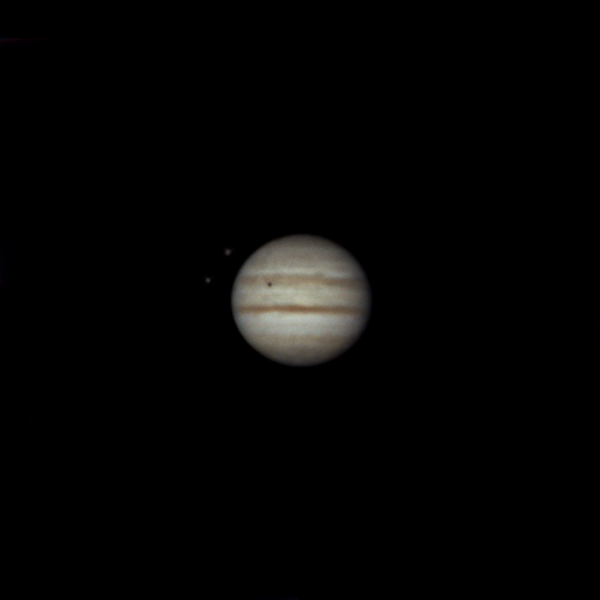 Jupiter and its moons Io and Ganymede. August 2, 2022. - Astrophotography