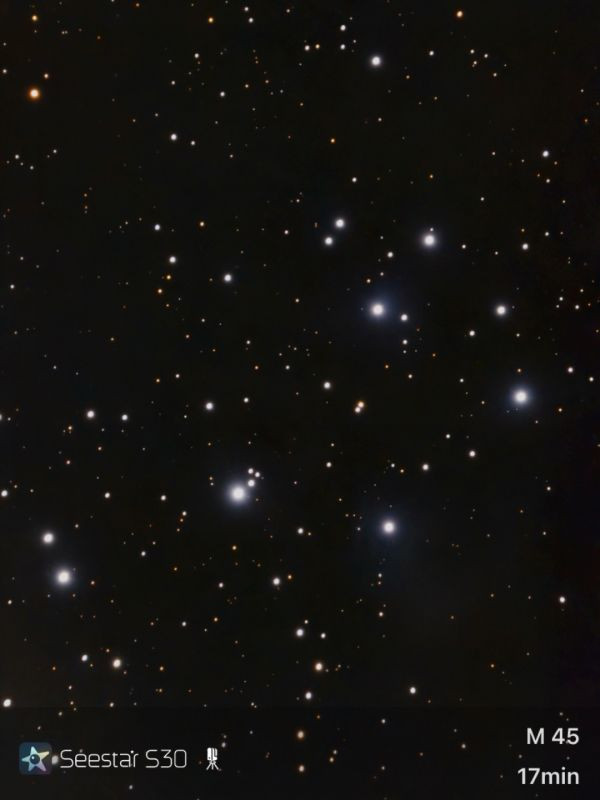 Pleiades (M45) - Seestar S30 - Astrophotography