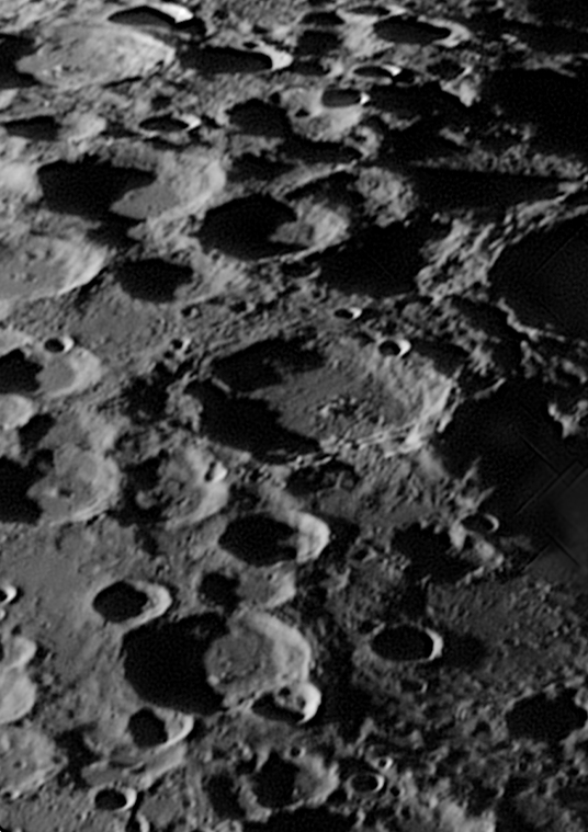Crater Curtius 220409 15:53 UTC - Astrophotography