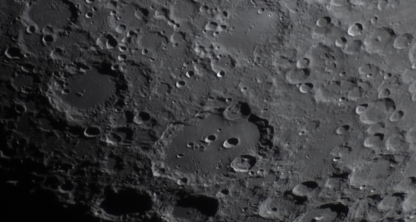 Craters Clavius, Porter, Rutherford, Blancanus, Scheiner - Astrophotography