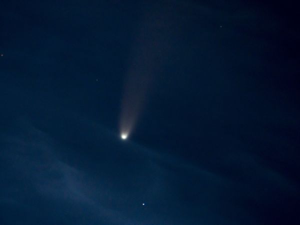 C/2020 F3 (NEOWISE) among noctilucent clouds - Astrophotography