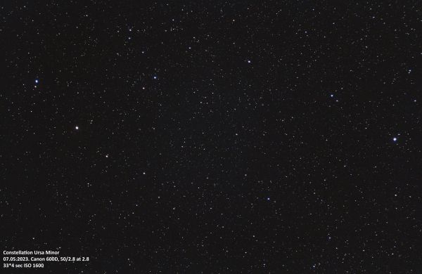 Ursa Minor and Polaris - Astrophotography