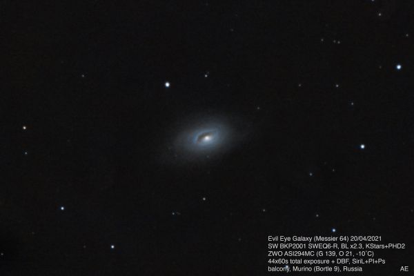 M64 - Evil Eye Galaxy - Astrophotography
