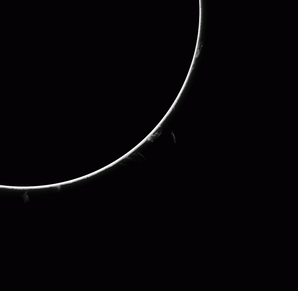 Animation of the prominence dynamics over 45 minutes. - Astrophotography