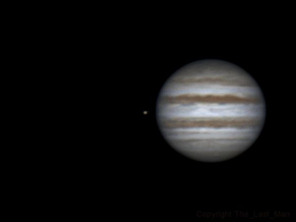 Rotation of Jupiter and Io (22:14-00:09, 04-05 feb 2015) - Astrophotography