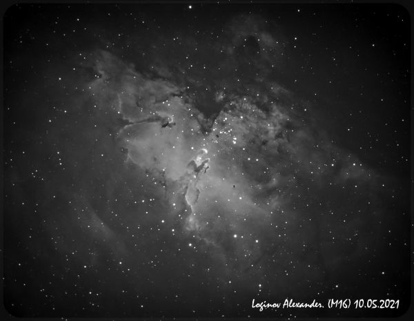 Eagle Nebula (M16) only Ha - Astrophotography