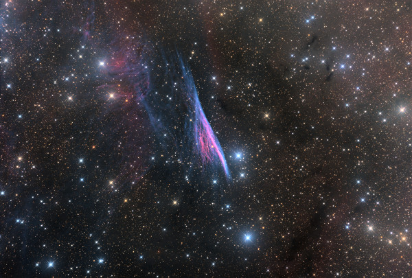 NGC 2736, the Pencil Nebula in the constellation Vela - Astrophotography