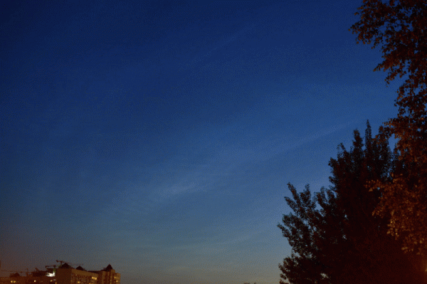 Noctilucent clouds, 03.07.25, gif - Astrophotography