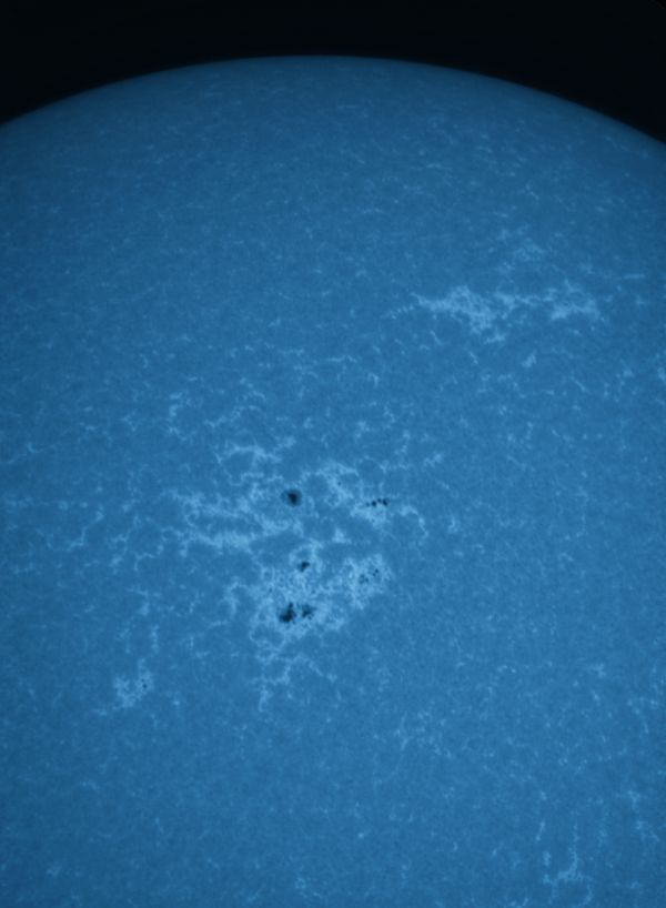 Sunspot groups 3301, 3302, and 3305 on May 16, 2023. - Astrophotography