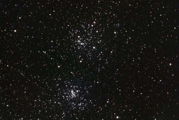 The open star cluster h and χ Persei (Double Cluster in Perseus, Caldwell 14, NGC 869 and NGC 884) - Astrophotography